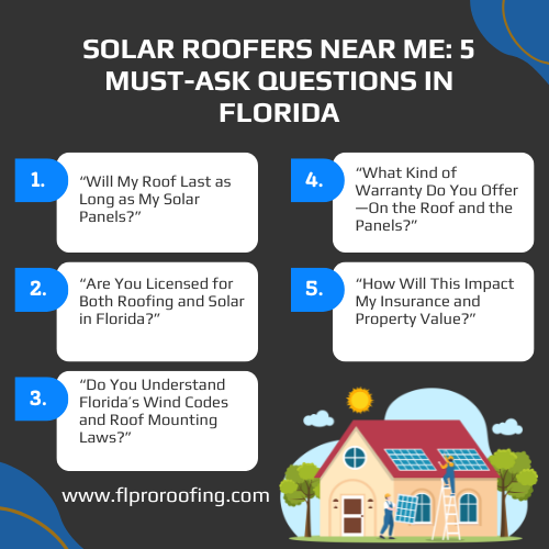 solar roofers near me questions