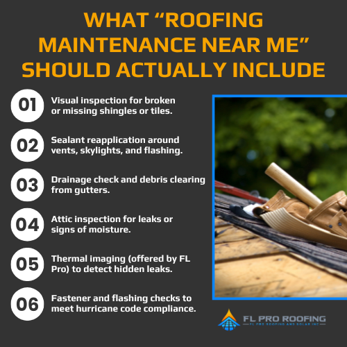 what roofing maintenance near me should actually include