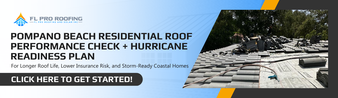 Best residential roofing companies in Pompano Beach performing coastal roof performance and hurricane readiness check